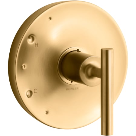 A large image of the Kohler K-TS14423-4 Vibrant Brushed Moderne Brass