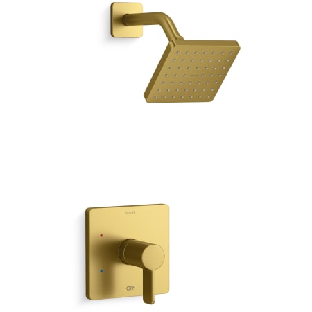 A large image of the Kohler K-TS23503-4G Vibrant Brushed Moderne Brass