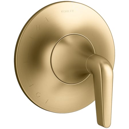 A large image of the Kohler K-TS24617-4 Vibrant Brushed Moderne Brass