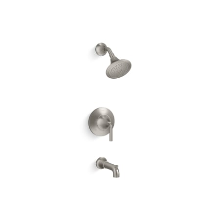 A large image of the Kohler K-TS27421-4 Vibrant Brushed Nickel