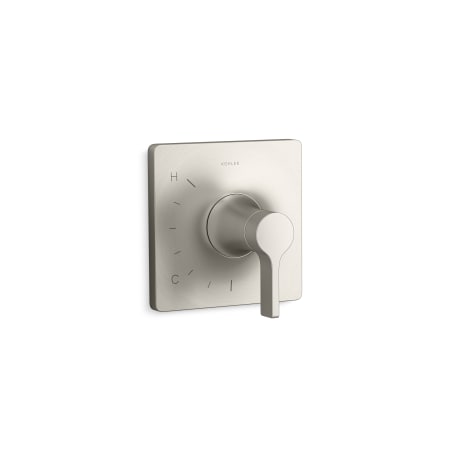 A large image of the Kohler K-TS28129-4 Vibrant Brushed Nickel