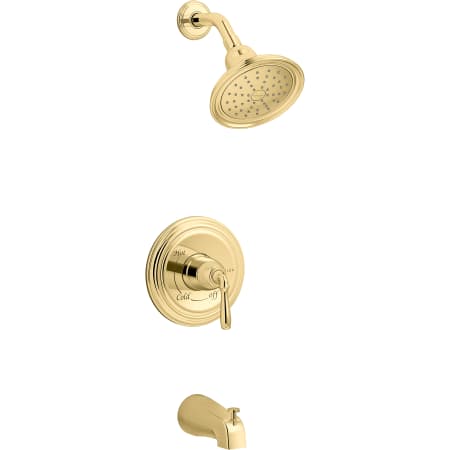 A large image of the Kohler K-TS395-4G Polished Brass