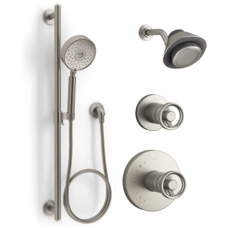 A large image of the Kohler KSS-Moxie-Components-9-SHHS Vibrant Brushed Nickel
