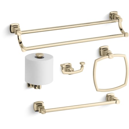 A large image of the Kohler Margaux Best Accessory Pack French Gold