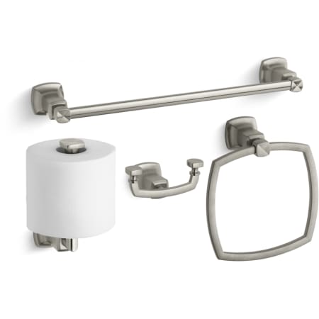 A large image of the Kohler Margaux Better Accessory Pack 2 Brushed Nickel