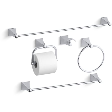 A large image of the Kohler Memoirs Stately Best Accessory Pack Polished Chrome