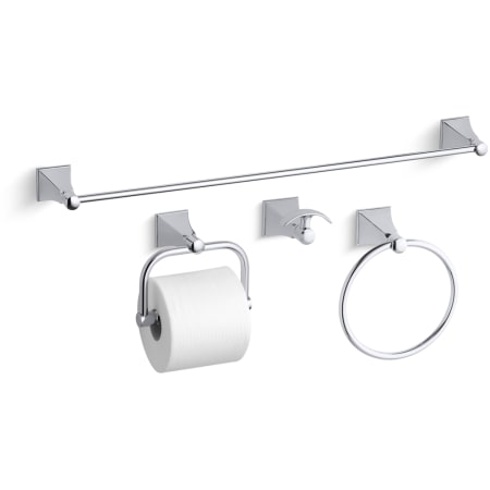 A large image of the Kohler Memoirs Stately Better Accessory Pack 1 Polished Chrome