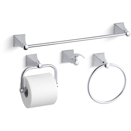 A large image of the Kohler Memoirs Stately Better Accessory Pack 2 Polished Chrome