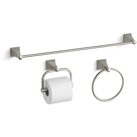 A large image of the Kohler Memoirs Stately Good Accessory Pack 1 Brushed Nickel