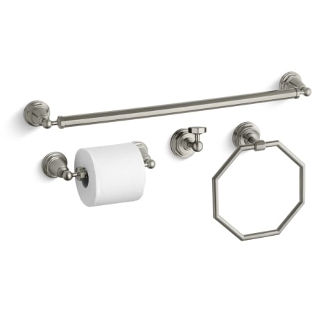 A large image of the Kohler Pinstripe Better Accessory Pack 1 Brushed Nickel