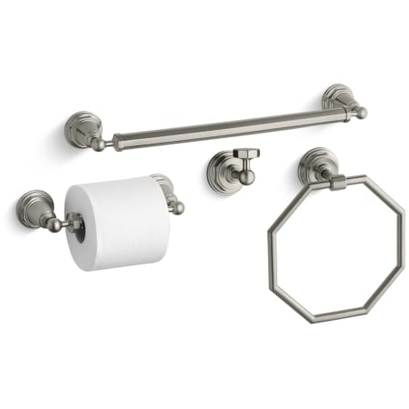 A large image of the Kohler Pinstripe Better Accessory Pack 2 Brushed Nickel
