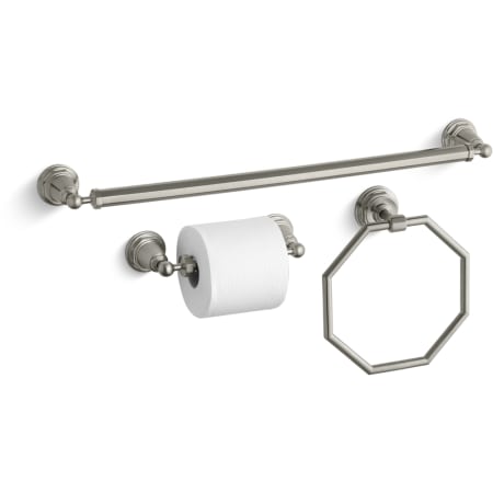 A large image of the Kohler Pinstripe Good Accessory Pack 1 Brushed Nickel
