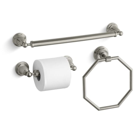 A large image of the Kohler Pinstripe Good Accessory Pack 2 Brushed Nickel