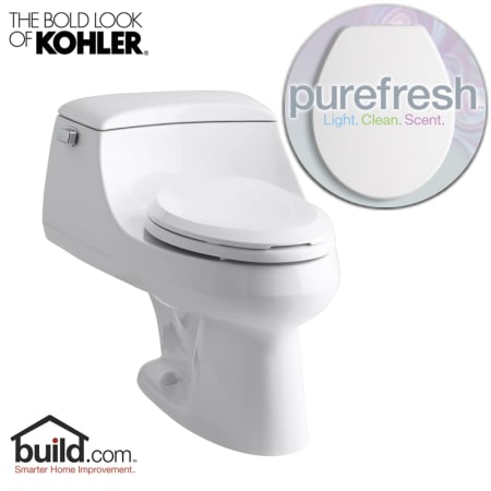 A large image of the Kohler PureFresh K-3466 White
