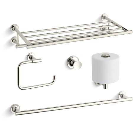 A large image of the Kohler Purist Best Accessory Pack Polished Nickel