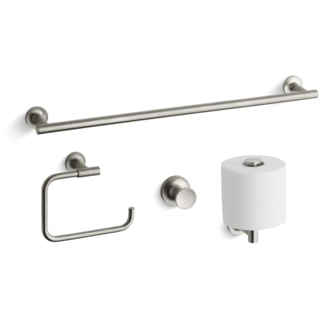 A large image of the Kohler Purist Better Accessory Pack 1 Brushed Nickel