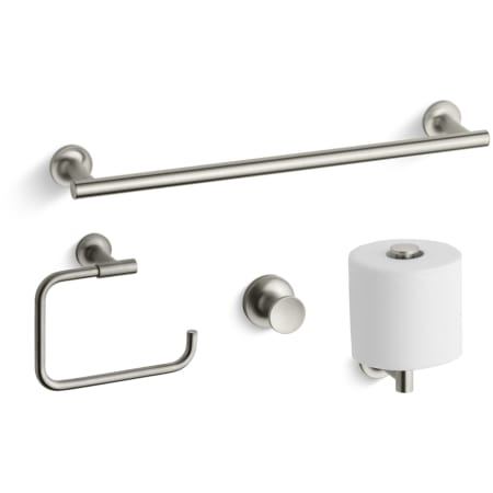A large image of the Kohler Purist Better Accessory Pack 2 Brushed Nickel