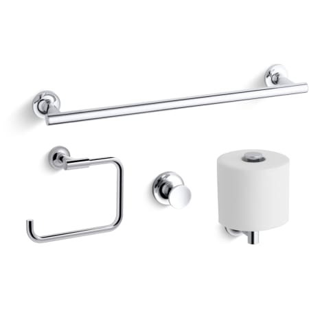 A large image of the Kohler Purist Better Accessory Pack 2 Polished Chrome