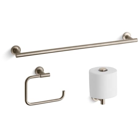 A large image of the Kohler Purist Good Accessory Pack 1 Vibrant Brushed Bronze
