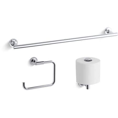 A large image of the Kohler Purist Good Accessory Pack 1 Polished Chrome