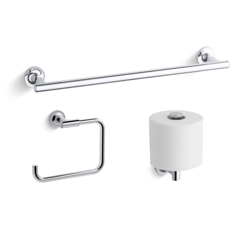 A large image of the Kohler Purist Good Accessory Pack 2 Polished Chrome