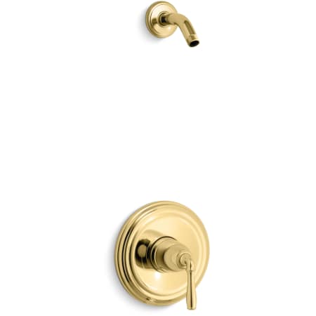 A large image of the Kohler K-TLS396-4 Vibrant Polished Brass