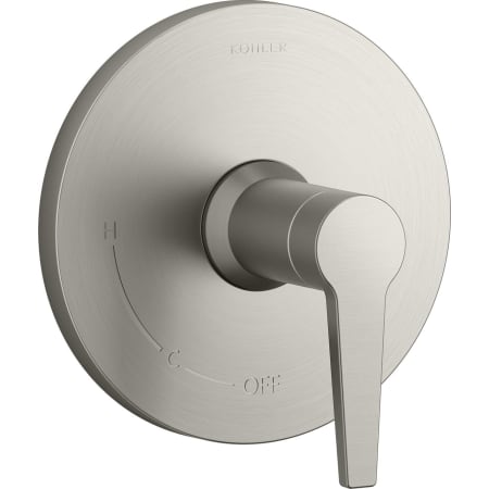 A large image of the Kohler K-TS74042-4 Vibrant Brushed Nickel