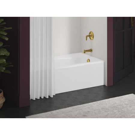 Kohler Underscore Rectangular Alcove Tub with Left Drain Bath Bundle - The  Home Depot