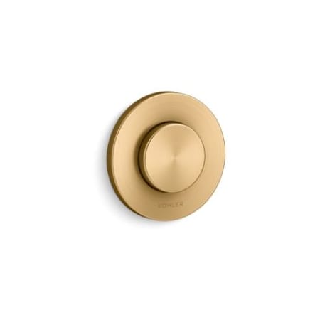 A large image of the Kohler K-76748 Vibrant Brushed Moderne Brass