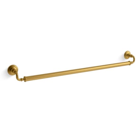 A large image of the Kohler K-25158 Vibrant Brushed Moderne Brass