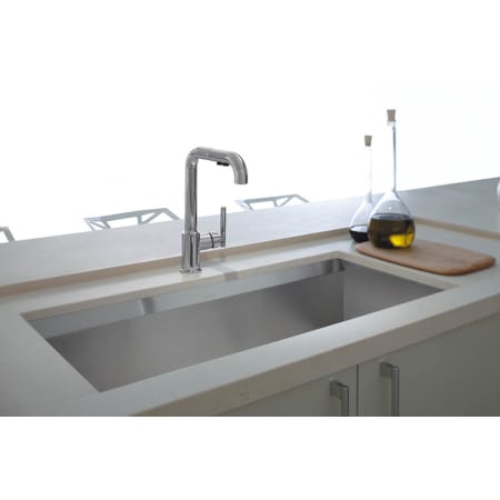 Kohler K-7505-CP Polished Chrome Purist 1.5 GPM Single Handle Pullout ...