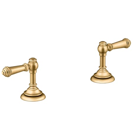 A large image of the Kohler K-T98071-4 Vibrant Brushed Moderne Brass