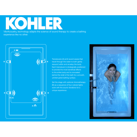 A large image of the Kohler K-1822-GVBCW VibrAcoustic - How it works