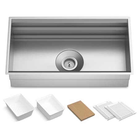 A large image of the Kohler K-5540 Stainless Steel
