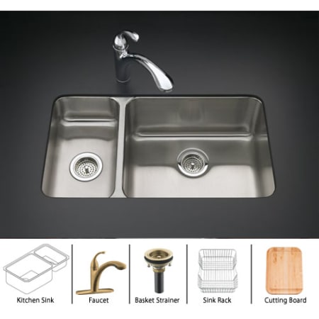 Kohler Undertone-K-3174-L-Package-BV Stainless Sink ...