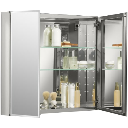 medicine kohler cabinet door mirrored aluminum cb edges beveled doors frameless double glass bathroom