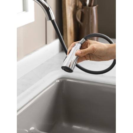 Kohler K-596-BL Matte Black Simplice Single-Hole Kitchen Sink Faucet ...