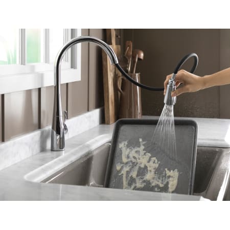 Kohler K-596-CP Polished Chrome Simplice Single-Hole Kitchen Sink ...