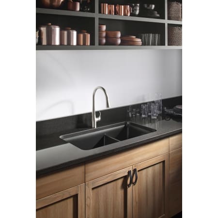 Kohler K 596 Bl Matte Black Simplice Single Hole Kitchen