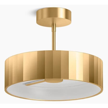 A large image of the Kohler Lighting 22521-SFLED Brushed Moderne Brass