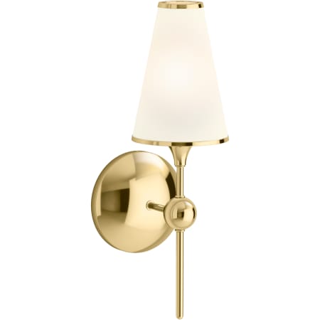 A large image of the Kohler Lighting 27858-SC01 27858-SC01 in Polished Brass - Light On