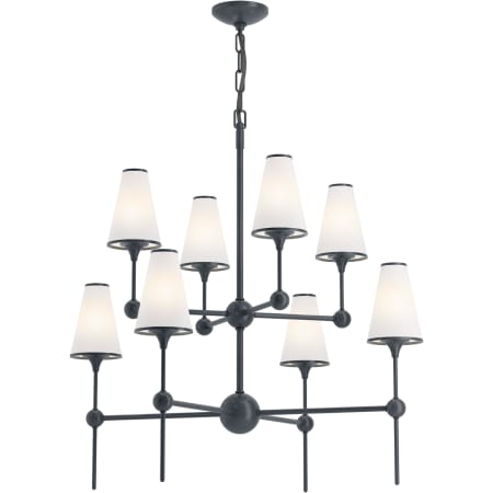 A large image of the Kohler Lighting 27863-CH08 27863-CH08 in Gunmetal - Light On