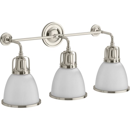 A large image of the Kohler Lighting 32283-SC03 Polished Nickel