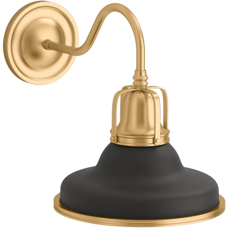 A large image of the Kohler Lighting 32285-SC01 Matte Black / Brushed Modern Brass