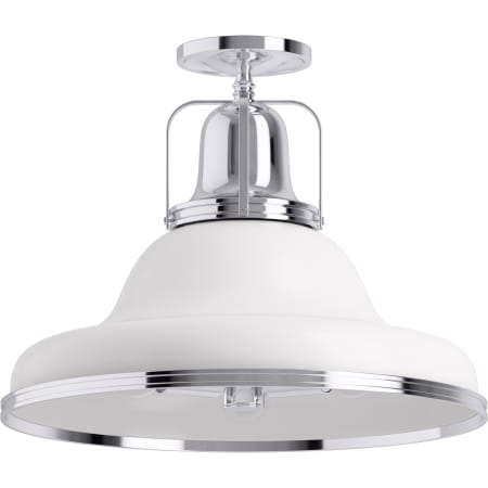 A large image of the Kohler Lighting 32294-SF03 32294-SF03 in White / Polished Chrome - Light Off