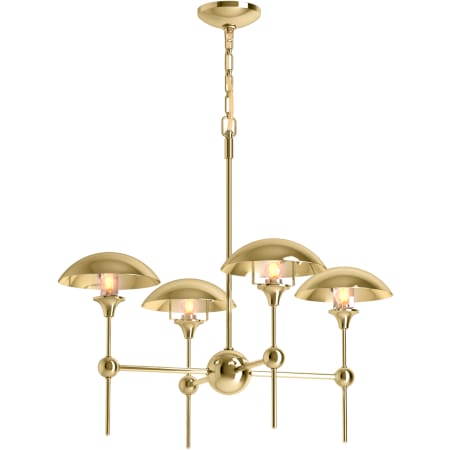 A large image of the Kohler Lighting 27950-CH04 Polished Brass