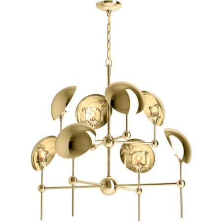 A large image of the Kohler Lighting 27951-CH08 27951-CH08 in Polished Brass 4