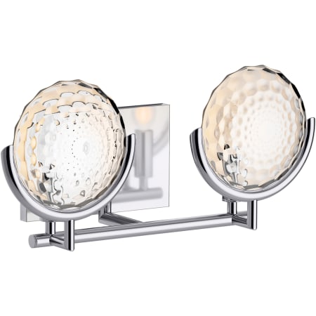 A large image of the Kohler Lighting 29376-SC02B 29376-SC02B in Polished Chrome - On