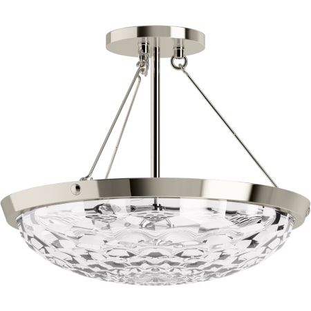 A large image of the Kohler Lighting 29374-SF03B 29374-SF03B in Polished Nickel - Off