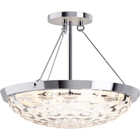 A large image of the Kohler Lighting 29374-SF03B 29374-SF03B in Polished Chrome - On